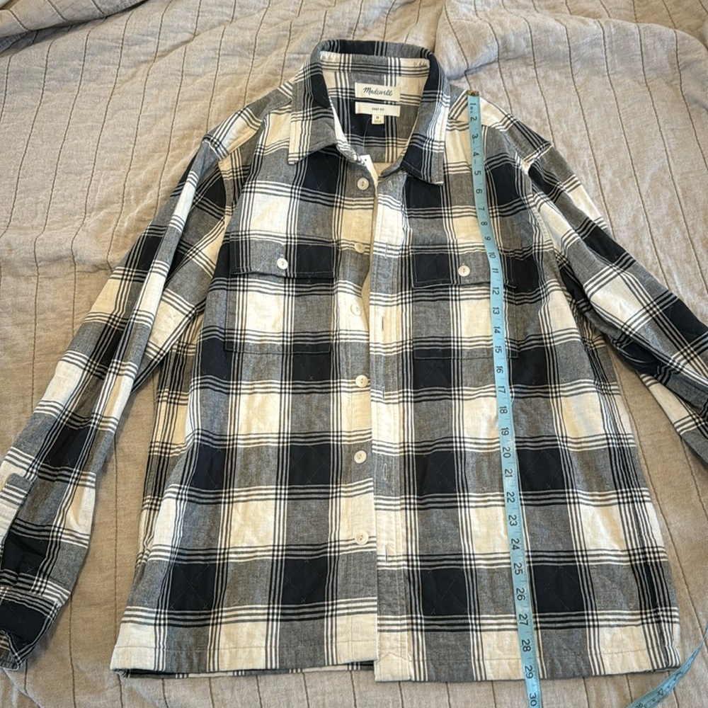 Madewell easy fit flannel size medium, new